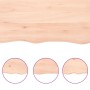 Estante de pared madera maciza roble sin tratar 200x40x(2-4) cm