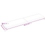 Estante de pared madera maciza roble sin tratar 200x40x(2-4) cm