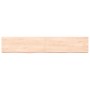 Estante de pared madera maciza roble sin tratar 160x30x(2-6) cm