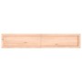 Estante de pared madera maciza roble sin tratar 160x30x(2-6) cm