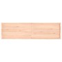 Estante de pared madera maciza roble sin tratar 220x60x(2-6) cm