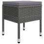Juego de comedor de jardín de 11 piezas gris