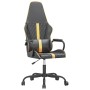 Silla gaming cuero sintético negro y dorado