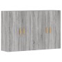 Armarios de pared 2 uds madera de ingeniería gris Sonoma