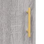 Aparador alto madera contrachapada gris sonoma 69,5x34x180 cm