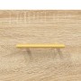Aparador alto madera contrachapada color roble 69,5x34x180 cm