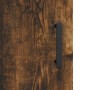 Aparador alto madera contrachapada marrón roble 69,5x34x180 cm