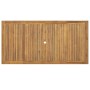 Juego de comedor para jardín 7 piezas madera maciza acacia