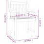 Juego de comedor para jardín 7 piezas madera maciza acacia