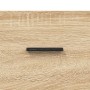 Aparador alto madera contrachapada color roble 69,5x34x180 cm