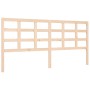 Estructura de cama con cabecero madera maciza 200x200 cm