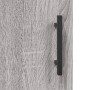 Aparador alto madera contrachapada gris sonoma 69,5x34x180 cm
