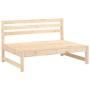 Juego de sofás de jardín 5 piezas madera maciza de pino