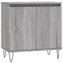 Set de muebles de baño 3 pzas madera contrachapada gris sonoma