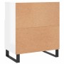 Aparadores 3 uds madera contrachapada blanco brillo