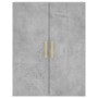 Armario de pared 2 unidades gris hormigón 69,5x34x90 cm