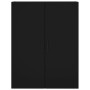 Armarios de pared 2 unidades negro 69,5x34x90 cm