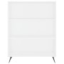 Aparador alto madera contrachapada blanco 69,5x34x180 cm