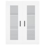 Armarios de pared 2 uds madera de ingeniería blanco