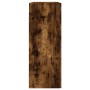 Armarios de pared 2 uds madera de ingeniería roble ahumado