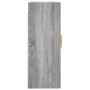 Armarios de pared 2 uds madera de ingeniería gris Sonoma