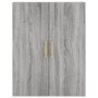 Aparador alto madera contrachapada gris sonoma 69,5x34x180 cm