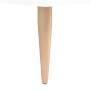 Aparador alto madera contrachapada blanco brillo 34,5x34x180 cm