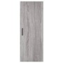 Aparador alto madera contrachapada gris Sonoma 34,5x34x180 cm