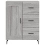 Aparador alto madera contrachapada gris sonoma 69,5x34x180 cm