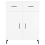 Aparador alto madera contrachapada blanco 69,5x34x180 cm