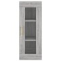 Aparador alto madera contrachapada gris Sonoma 34,5x34x180 cm