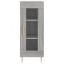 Aparador alto madera contrachapada gris Sonoma 34,5x34x180 cm