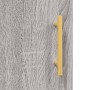 Aparador alto madera contrachapada gris Sonoma 34,5x34x180 cm