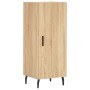 Aparador de madera contrachapada roble Sonoma 34,5x34x180 cm