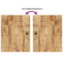 Conjunto de muebles de baño 5 piezas madera maciza de mango