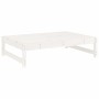 Juego de muebles de jardín 2 piezas madera maciza pino blanco