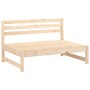 Juego de muebles de jardín 4 piezas madera maciza de pino