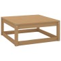 Muebles de jardín 13 piezas con cojines madera de pino maciza