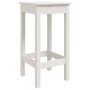 Set de mesa y taburetes altos jardín 5 pzas madera pino blanco