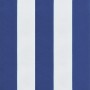 Cojines banco jardín 2 uds tela a rayas azul blanco 100x50x7 cm