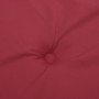 Cojines de silla con respaldo alto 4 uds tela Oxford rojo tinto
