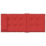 Cojines de silla con respaldo alto 4 uds tela Oxford rojo
