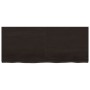Estante pared madera roble tratada marrón oscuro 120x50x(2-4)cm