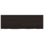 Estante pared madera roble tratada marrón oscuro 120x40x(2-4)cm