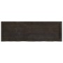 Estante pared madera roble tratada marrón oscuro 120x40x(2-4)cm