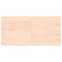 Tablero de mesa madera maciza borde natural 120x60x(2-4) cm