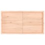 Tablero de mesa madera maciza borde natural 120x60x(2-4) cm