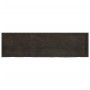 Estante pared madera roble tratada marrón oscuro 180x50x(2-4)cm