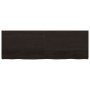 Estante pared madera roble tratada marrón oscuro 180x60x(2-4)cm