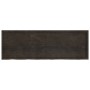 Estante pared madera roble tratada marrón oscuro 180x60x(2-4)cm